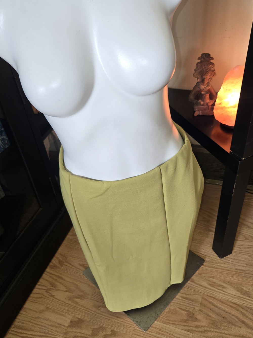 H&M Light Olive Pencil Skirt